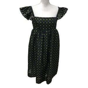 Baum Und Pferdgarten Ashaki Midi Dress Womens 44 12 Babydoll Romantic Boho